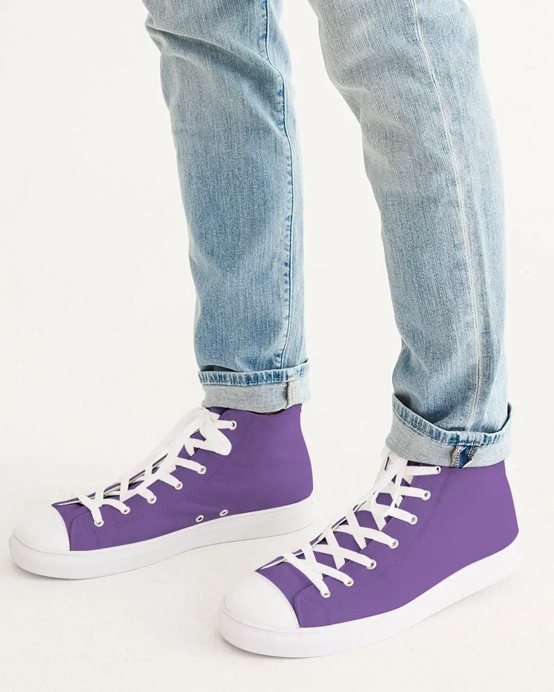 Midtone Violet High-Top Canvas Sneakers | Men's | C60M80Y0K0