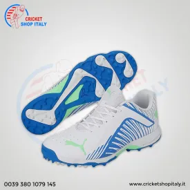 Puma 22 FH Rubber Cricket Shoes Puma White-Bluemazing