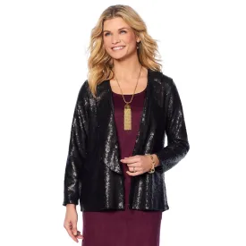 Slinky Brand Sequin Blazer-Large