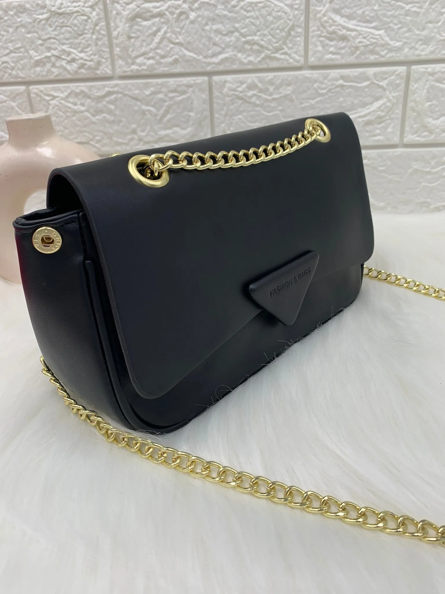 Textured PU Structured Sling Bag