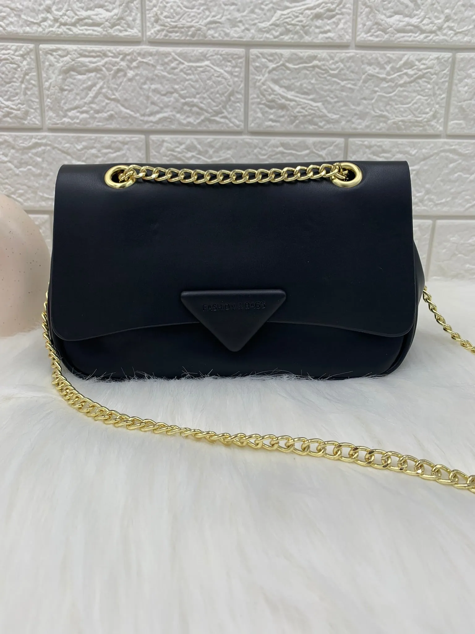 Textured PU Structured Sling Bag