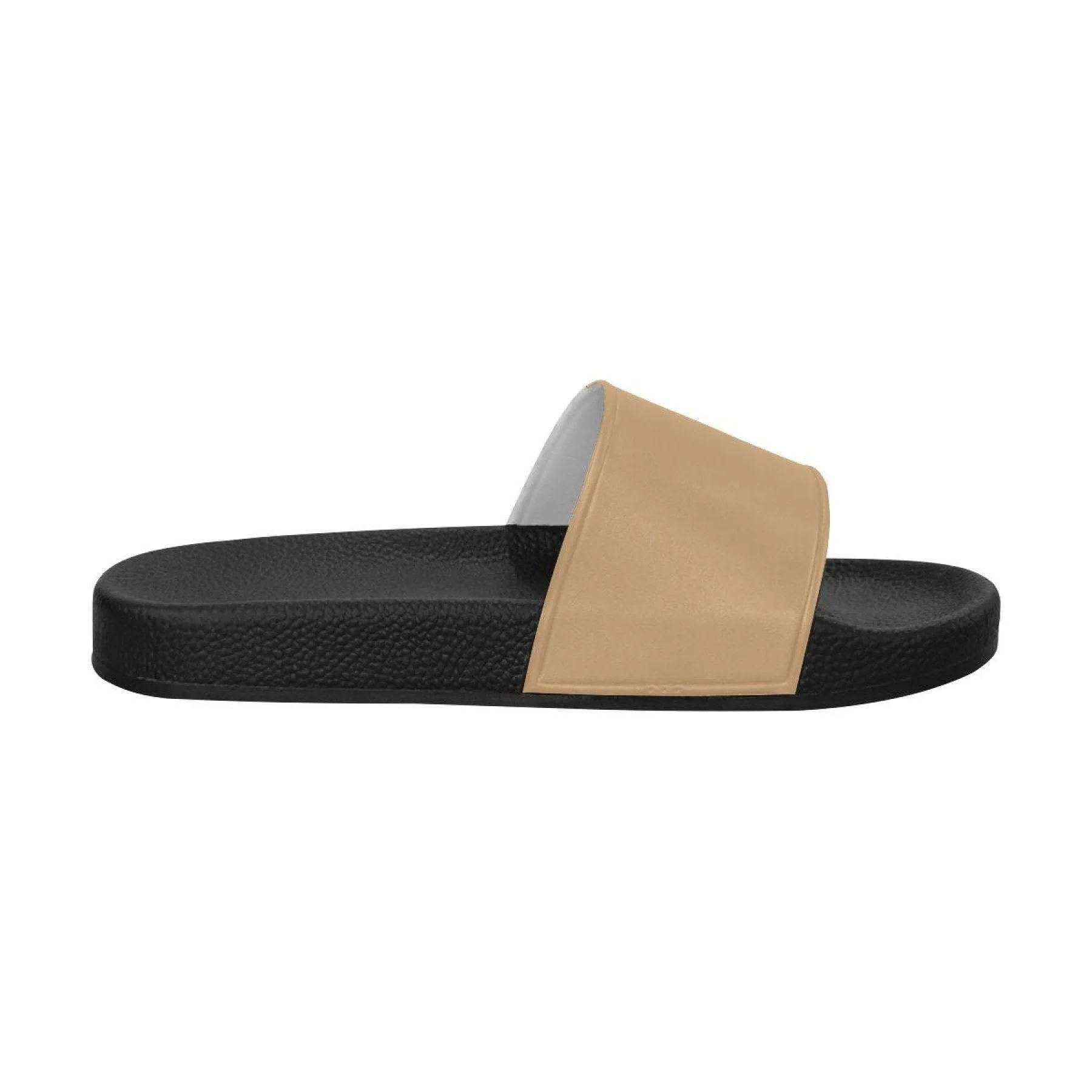 Womens Slides, Flip Flop Sandals, Light Brown